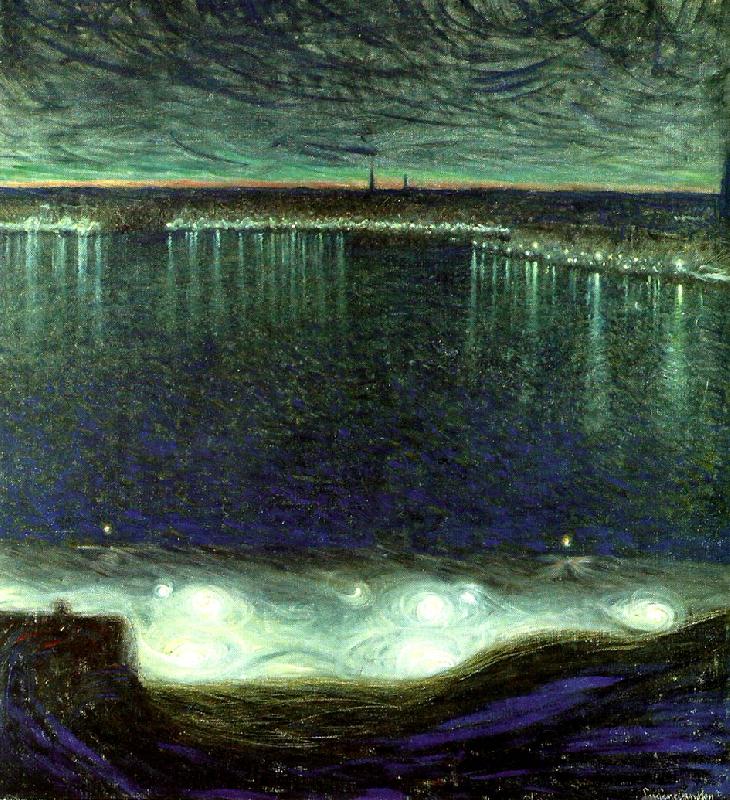 Eugene Jansson riddarfjarden i stockholm Sweden oil painting art